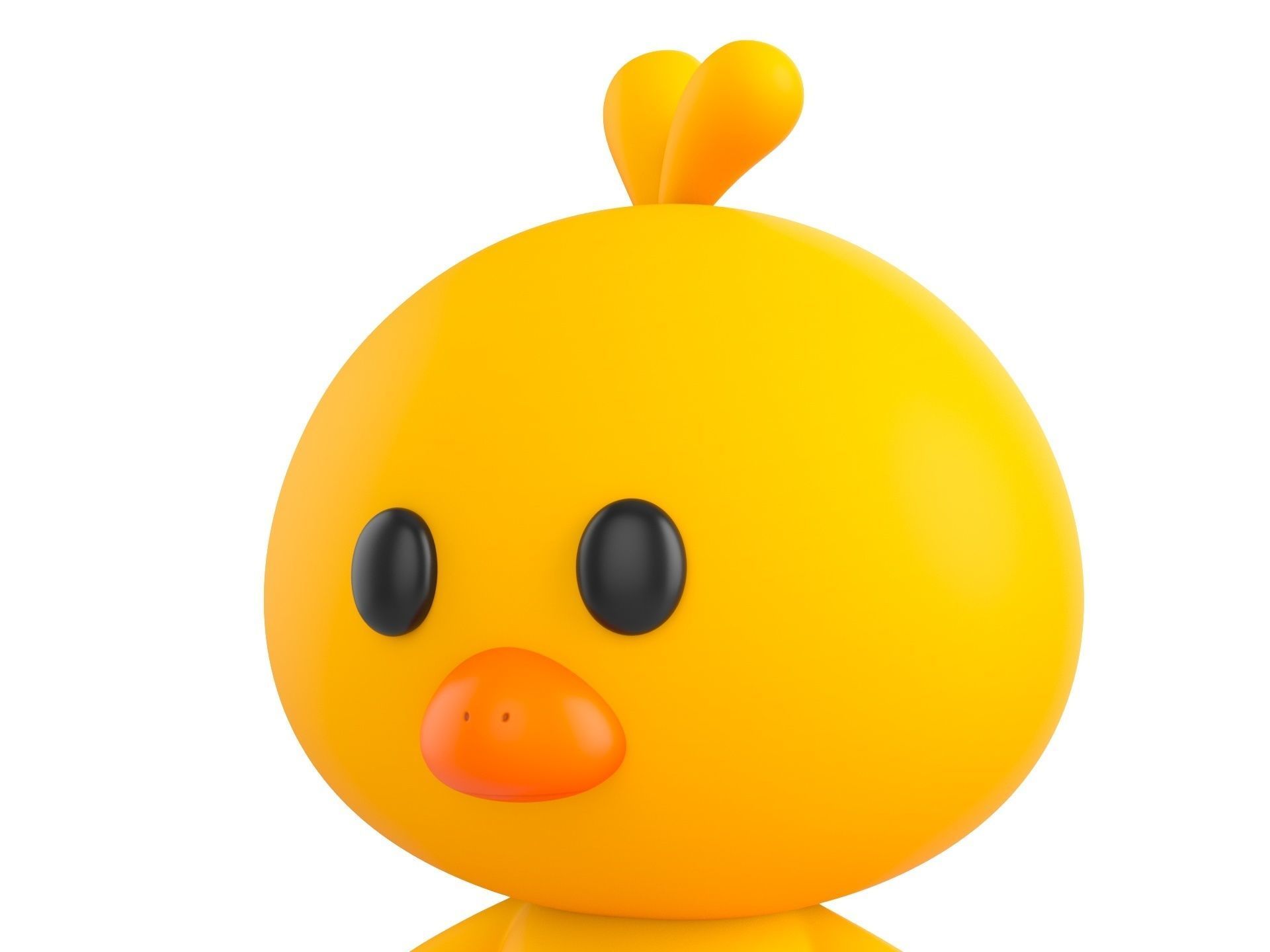 Character011 Chick 3D model_7