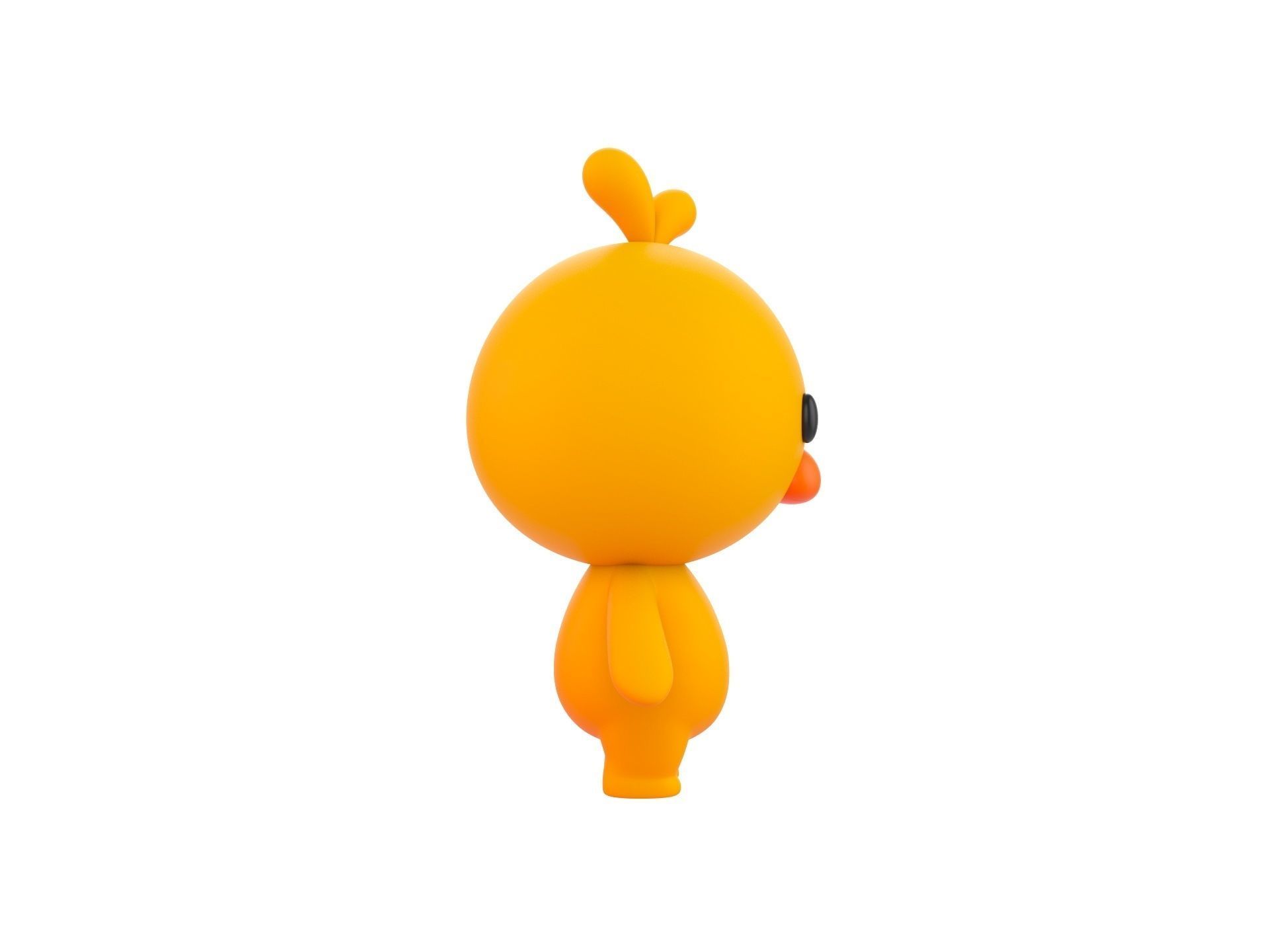 Character011 Chick 3D model_3