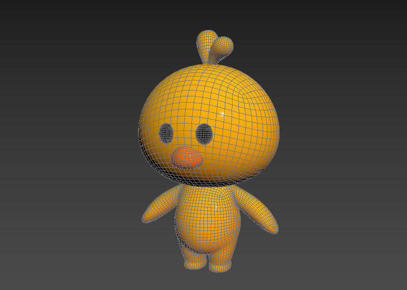 Character011 Chick 3D model_11