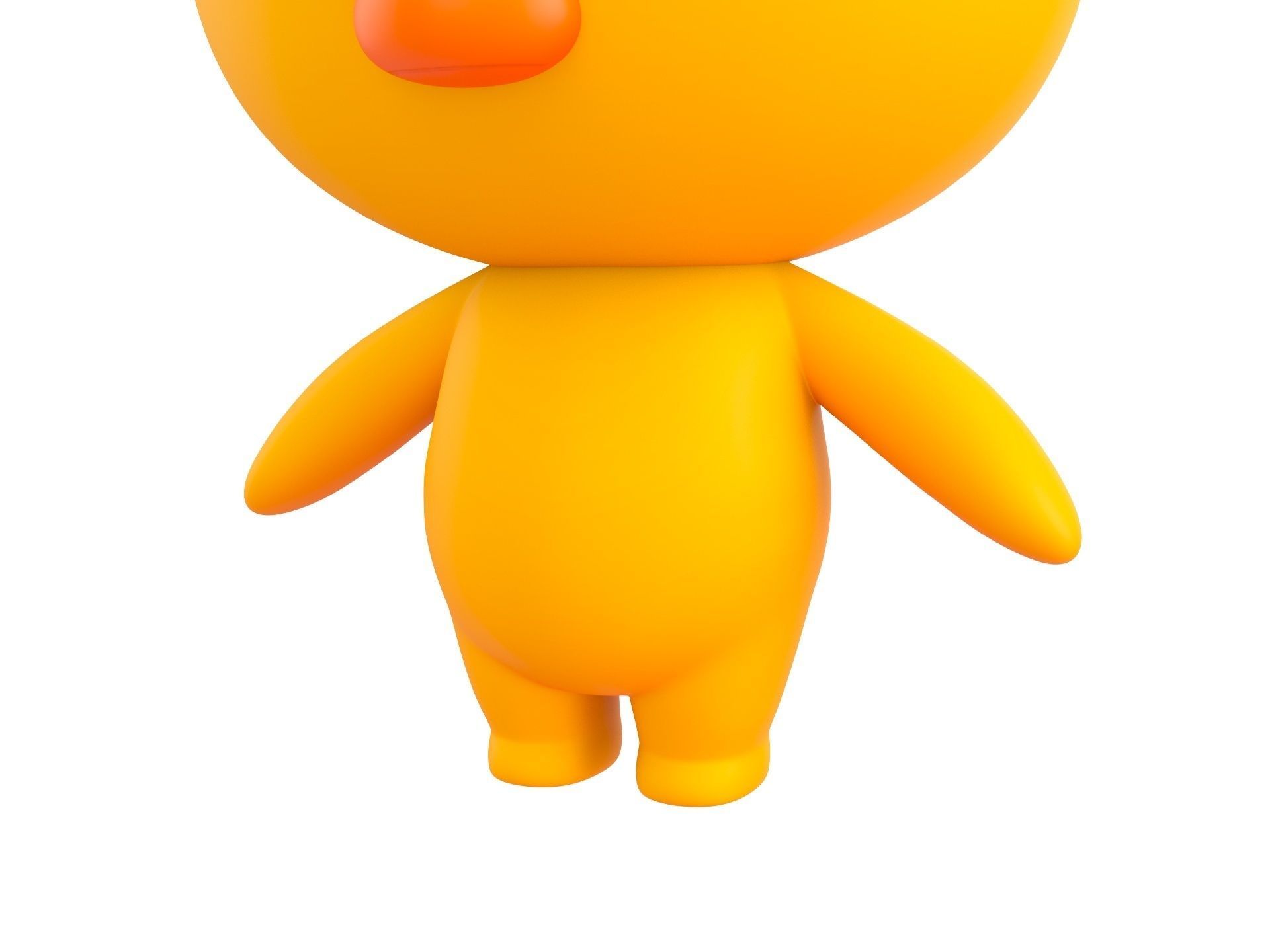 Character011 Chick 3D model_8