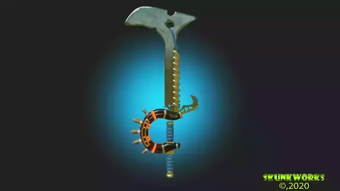 Sword Concept 02 Low-poly 3D model