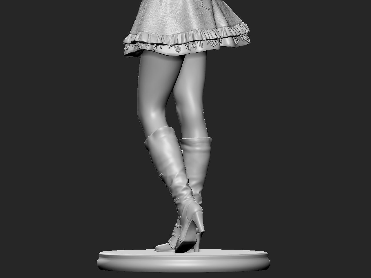 Halloween Girl 3D print model_48