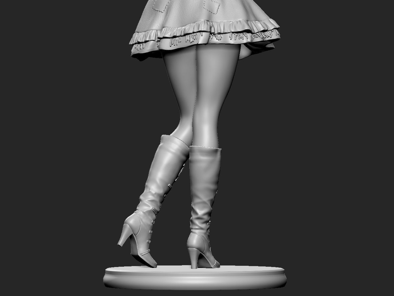 Halloween Girl 3D print model_21