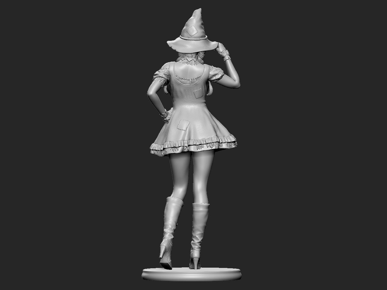 Halloween Girl 3D print model_31