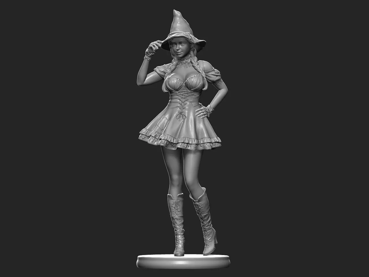 Halloween Girl 3D print model_0