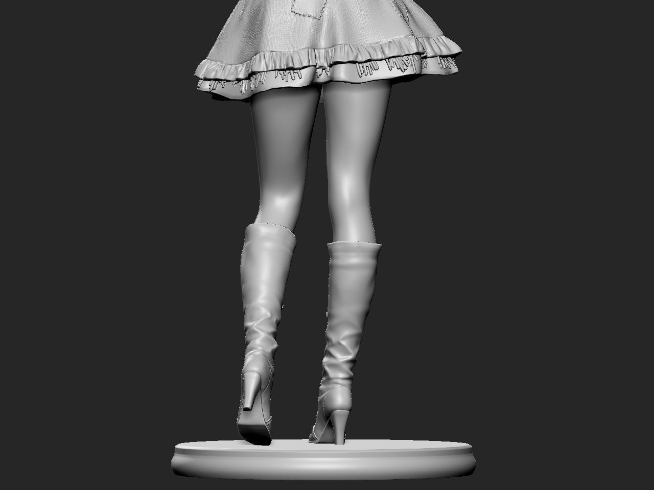Halloween Girl 3D print model_22