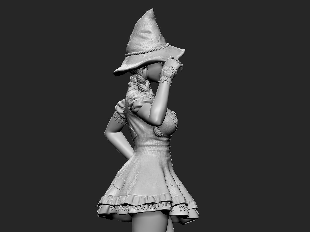 Halloween Girl 3D print model_37