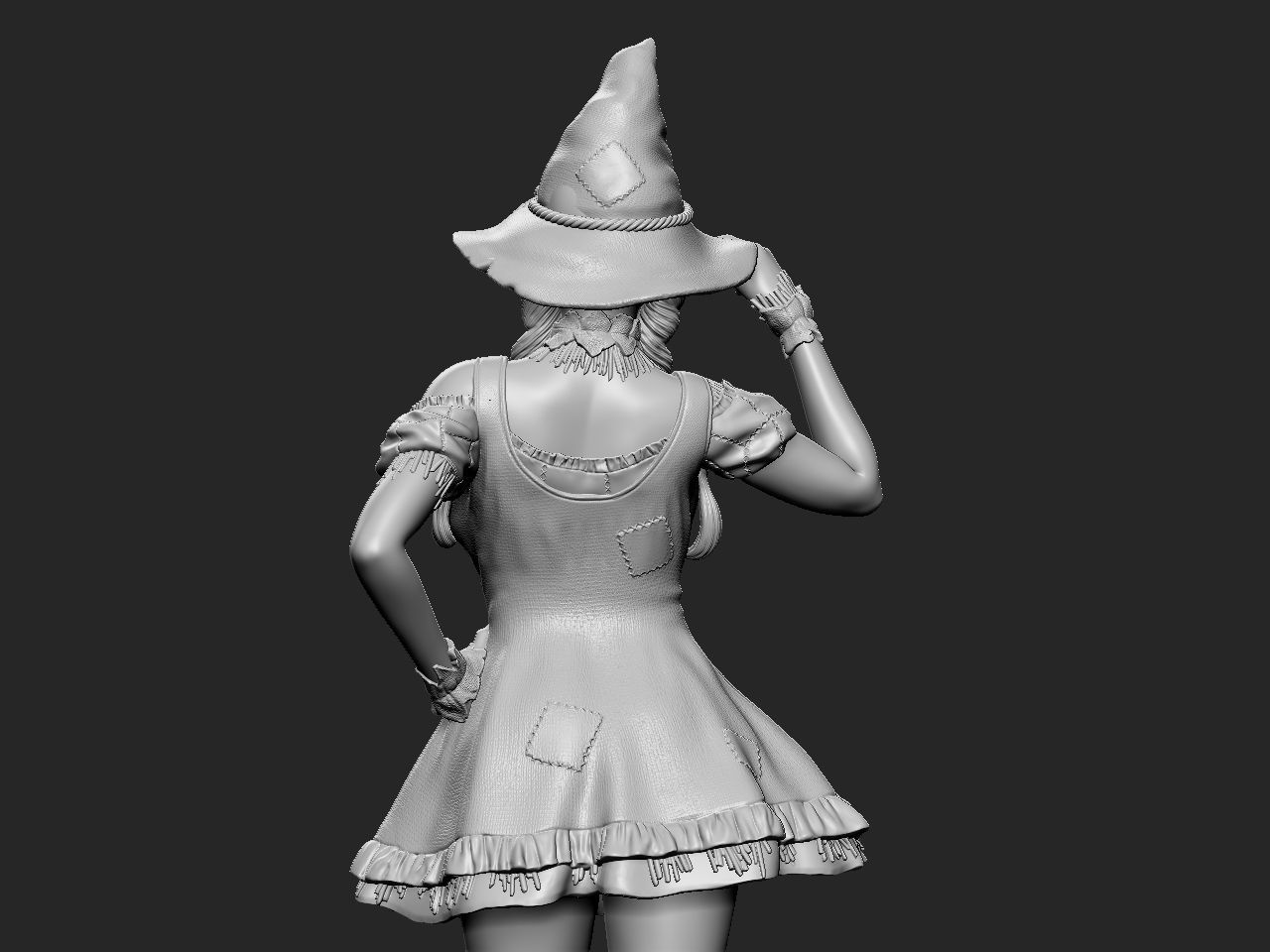 Halloween Girl 3D print model_39