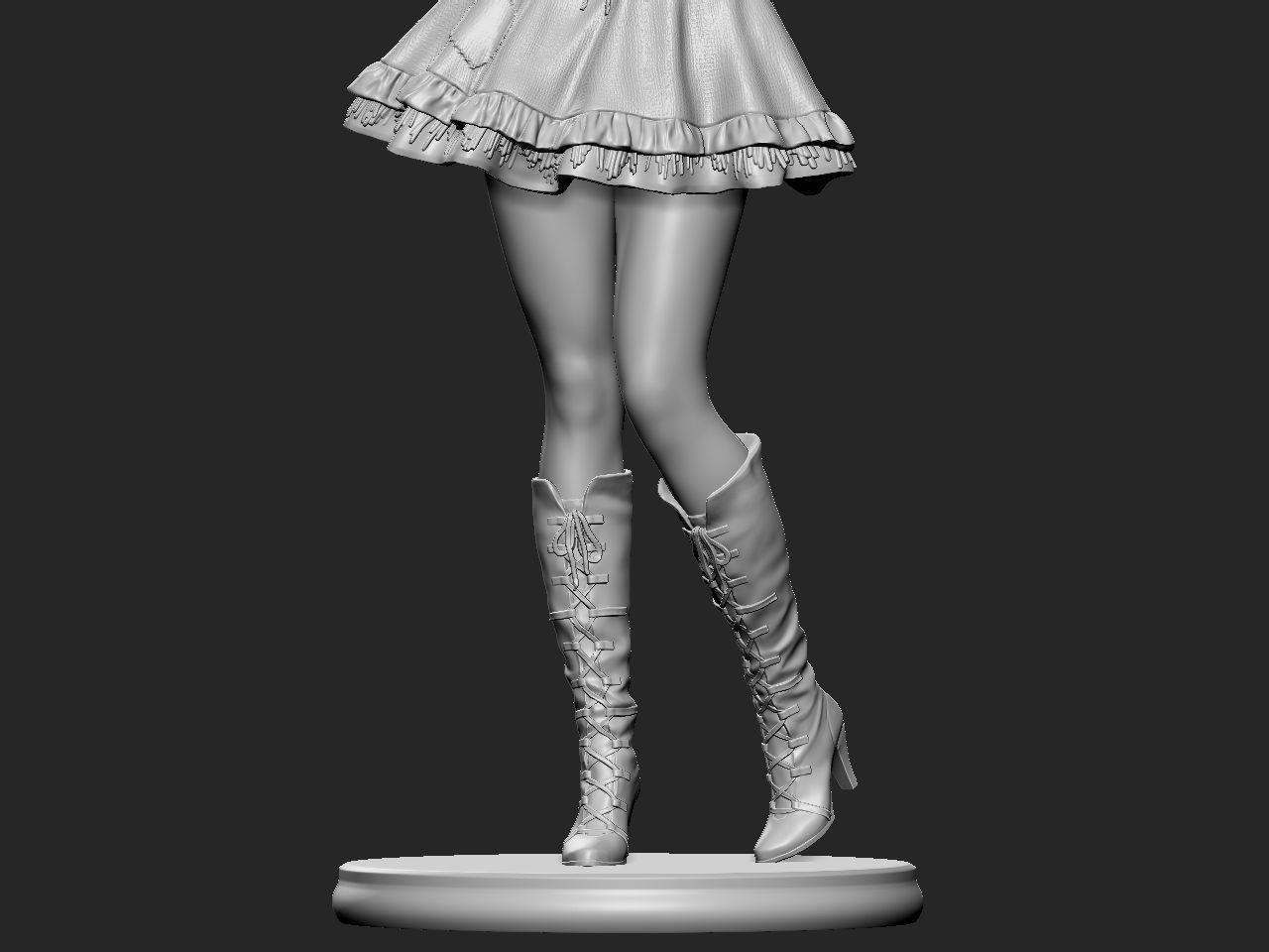 Halloween Girl 3D print model_50