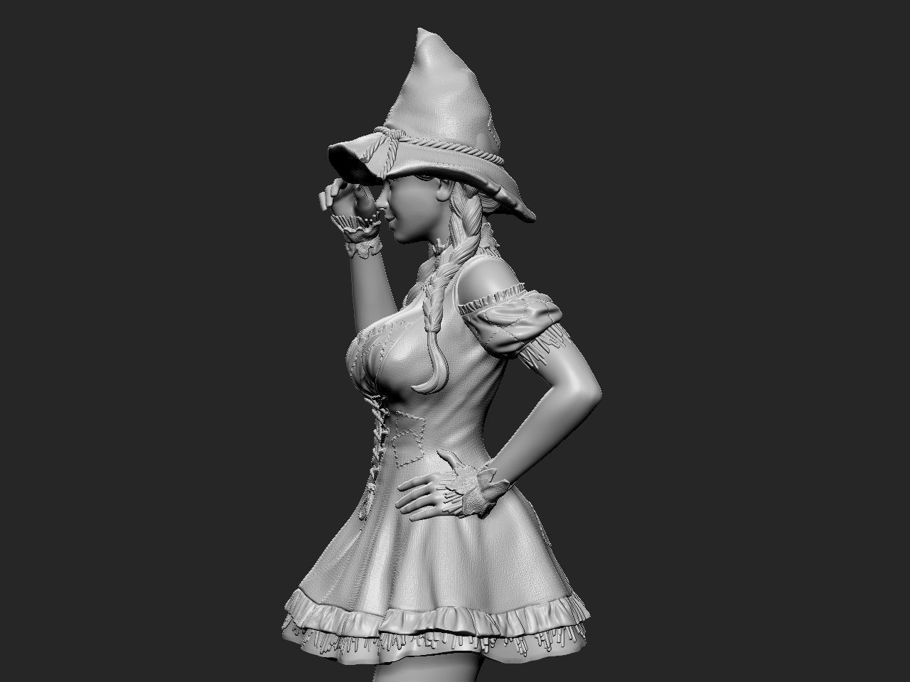 Halloween Girl 3D print model_41