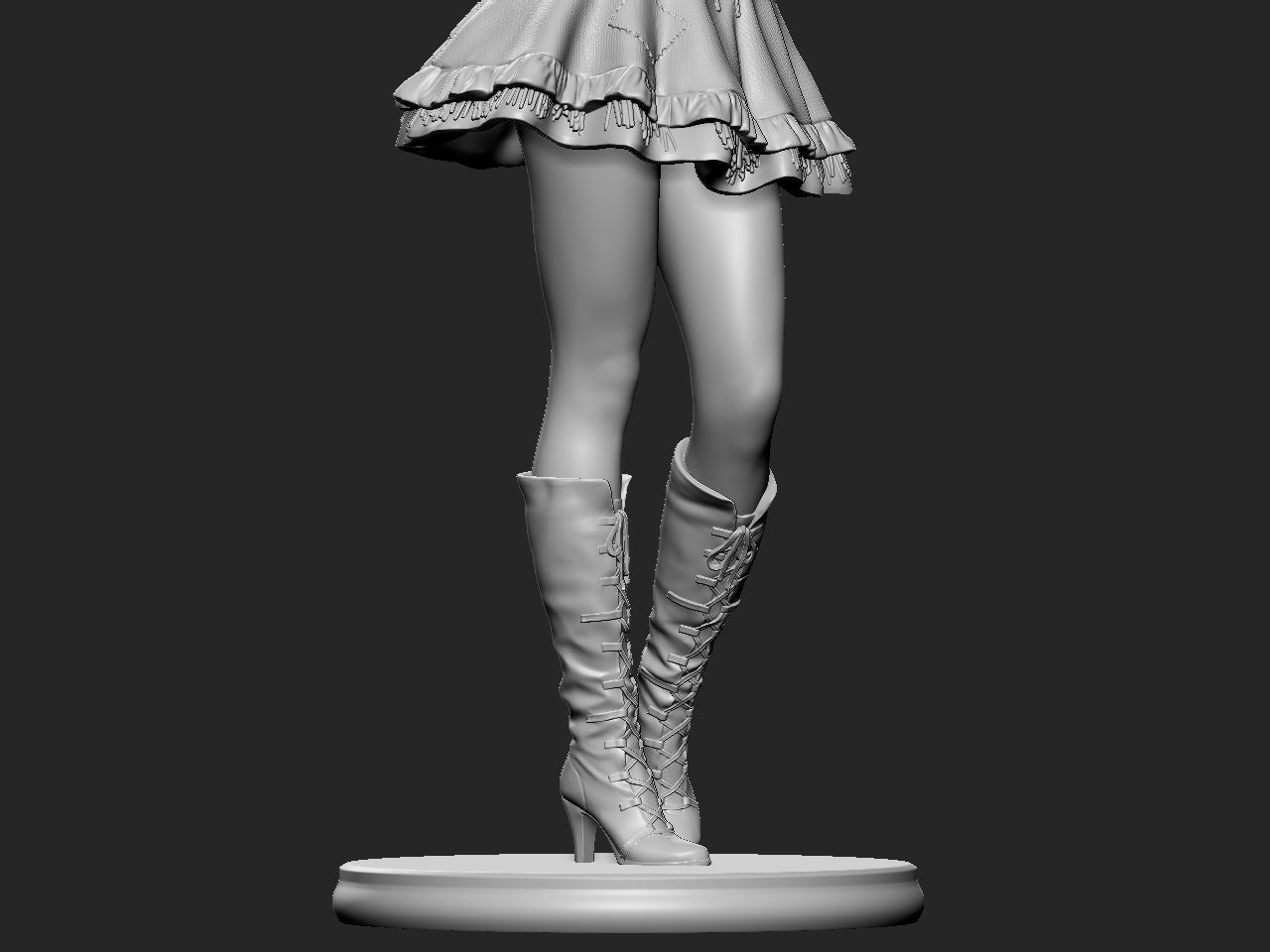 Halloween Girl 3D print model_19