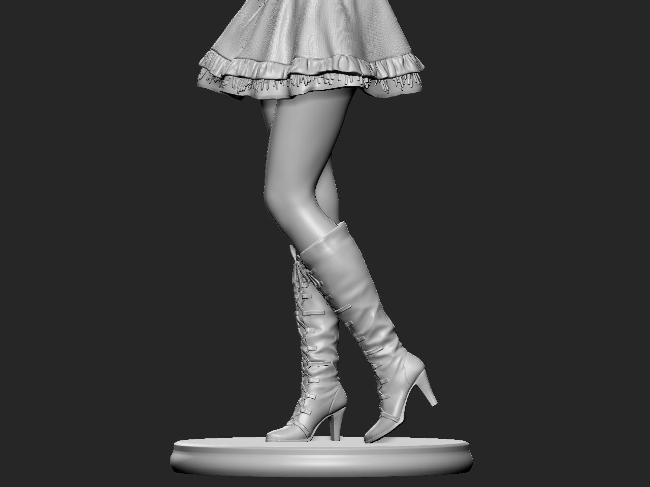 Halloween Girl 3D print model_49