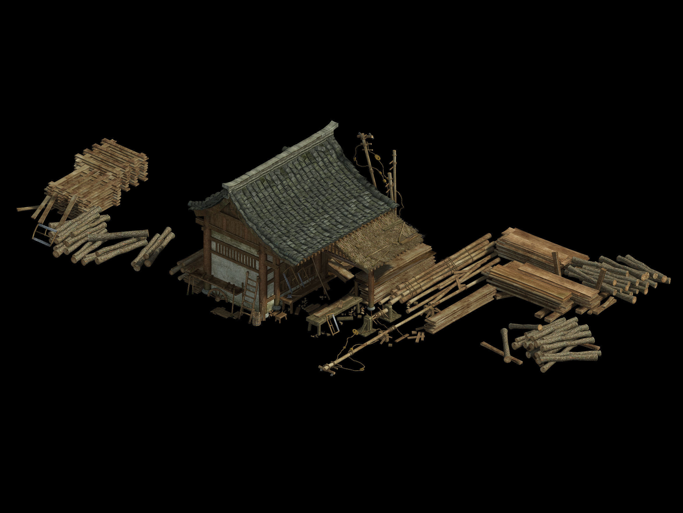 Craftsman-Lumber Yard 13 3D model_1