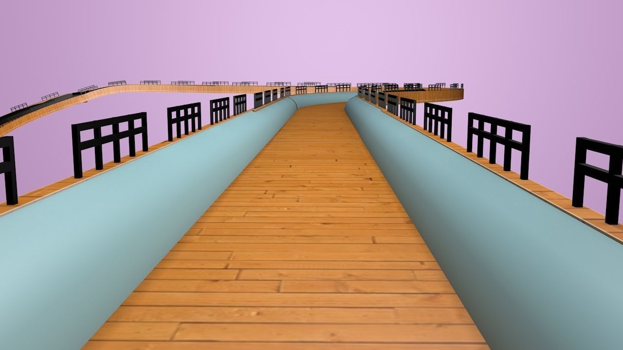 racing car ramp 3D model_1