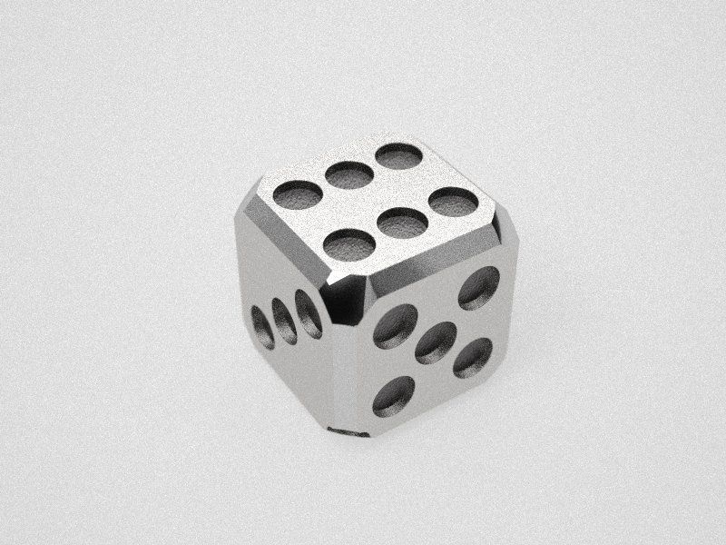 hollow dice charm 3D print model_2