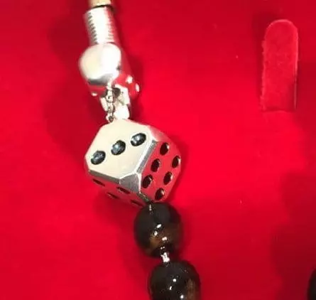 hollow dice charm 3D print model_0