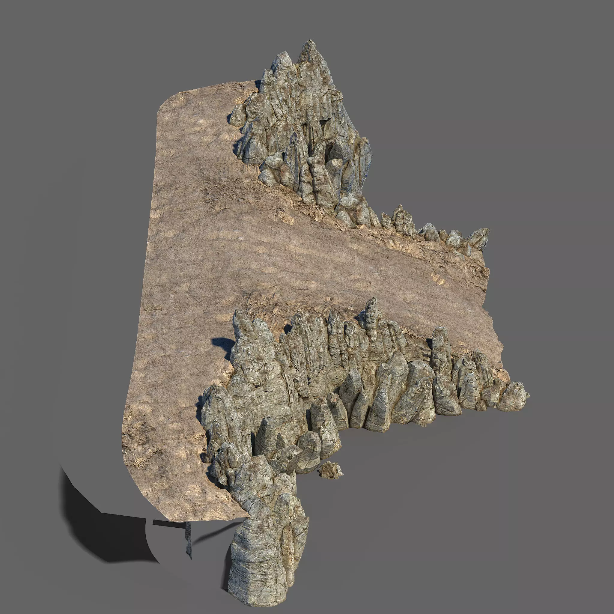 Public Map-Step Road-Slope 13 3D model_0