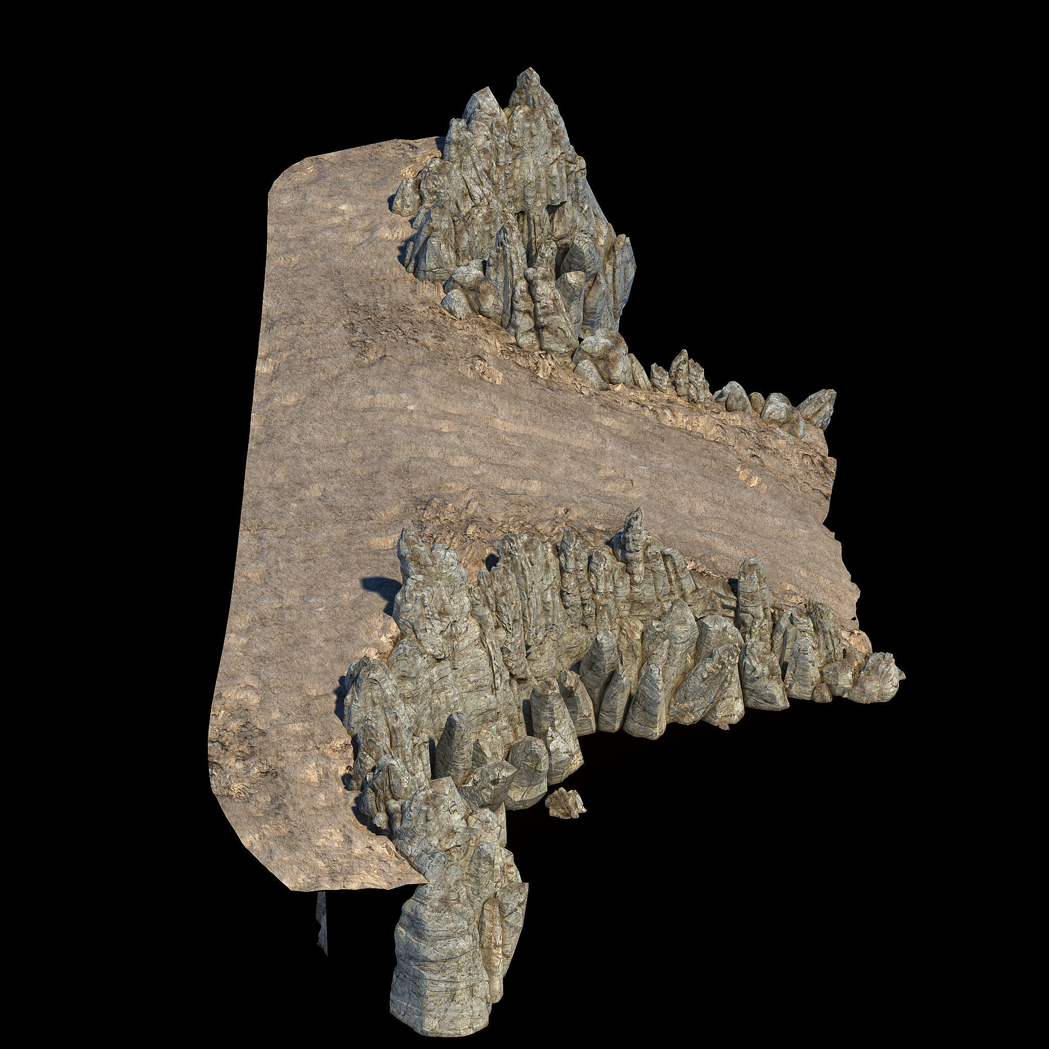 Public Map-Step Road-Slope 13 3D model_1