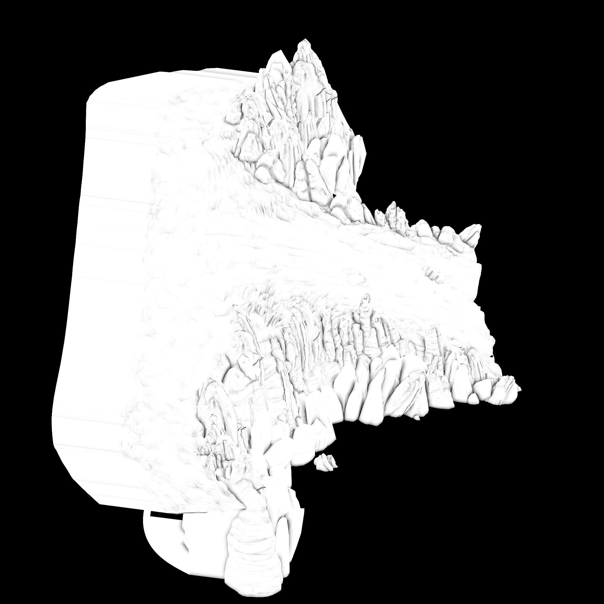 Public Map-Step Road-Slope 13 3D model_2