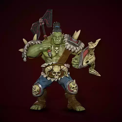 Big Orc - Game Ready Low-poly 3D model