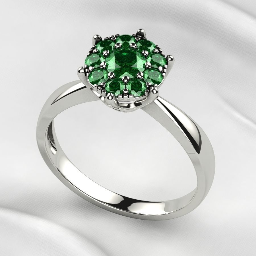 Fashion Gold Ring 3D print model_2