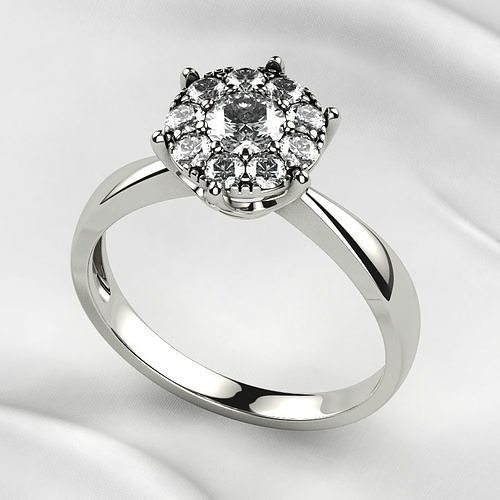 Fashion Gold Ring 3D print model