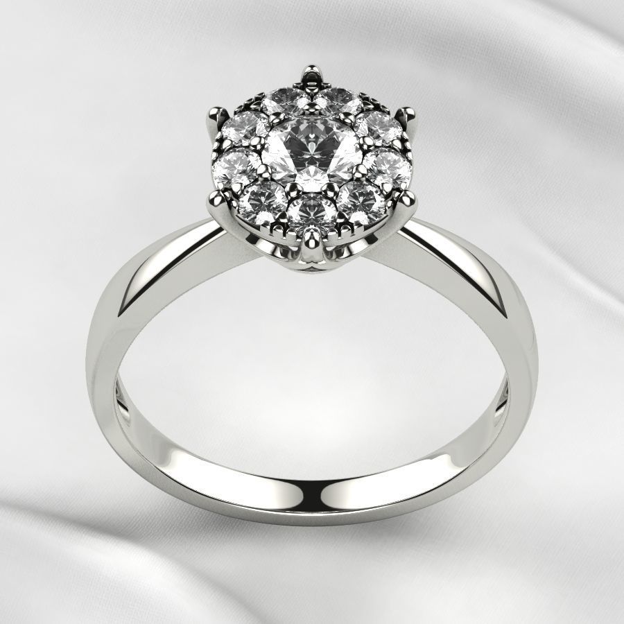 Fashion Gold Ring 3D print model_12