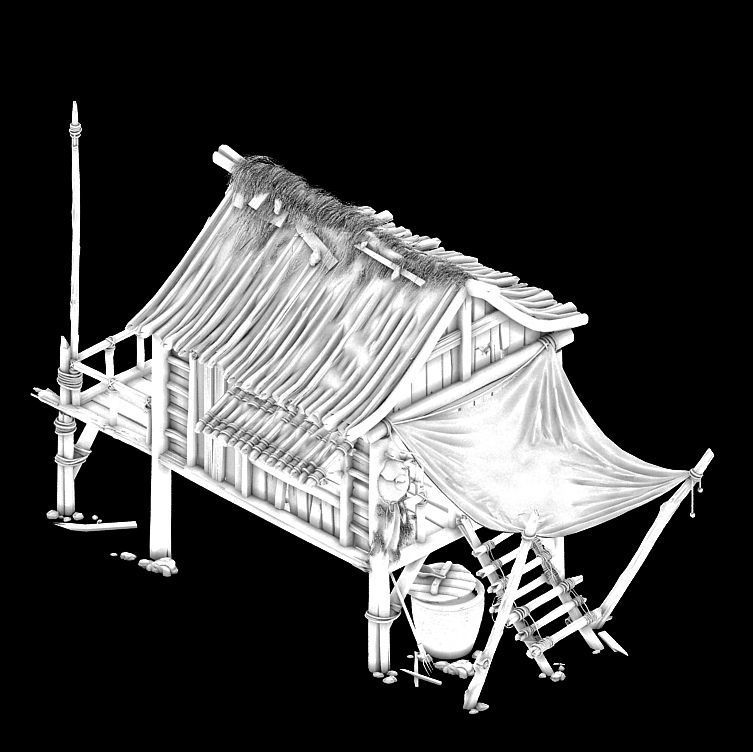 Public Map-Snow-Chalet 32 3D model_6