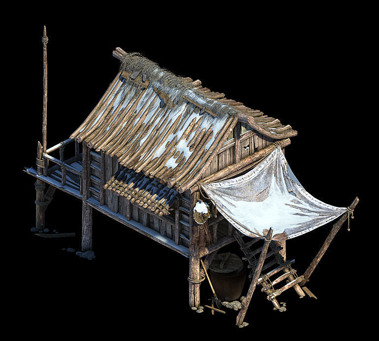 Public Map-Snow-Chalet 32 3D model_1