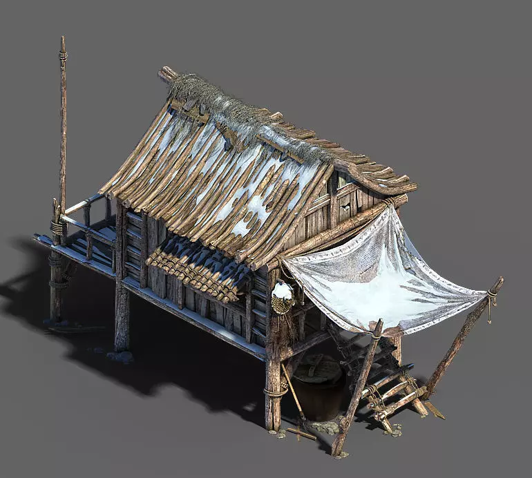 Public Map-Snow-Chalet 32 3D model_0