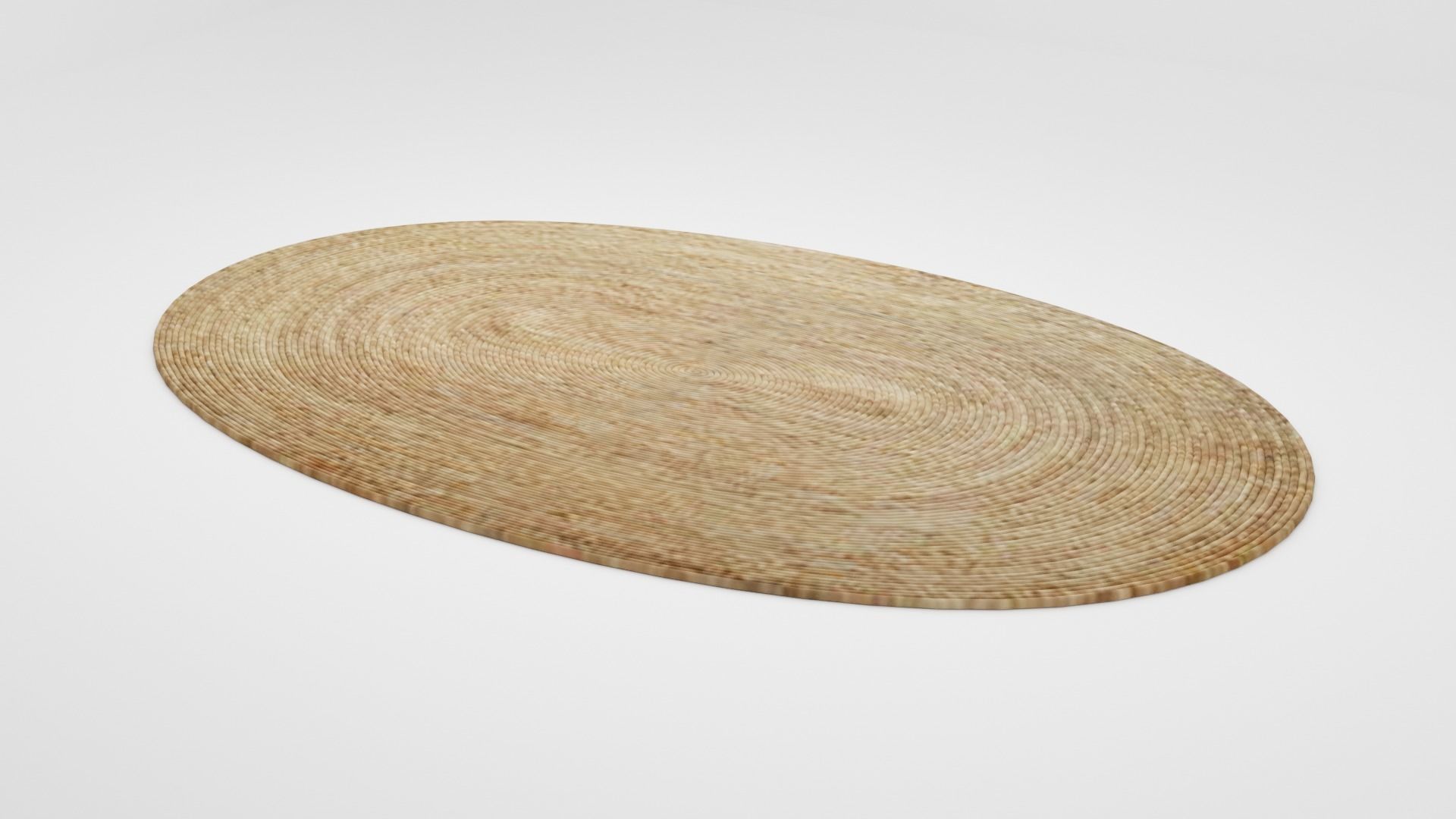 Jute Carpet 3D model_1