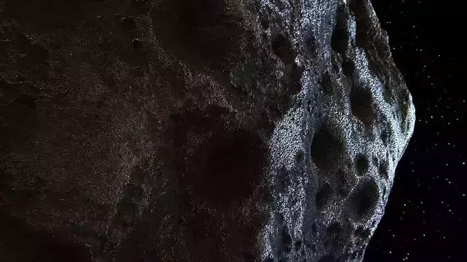 Detailed hight-poly asteroid 3D model