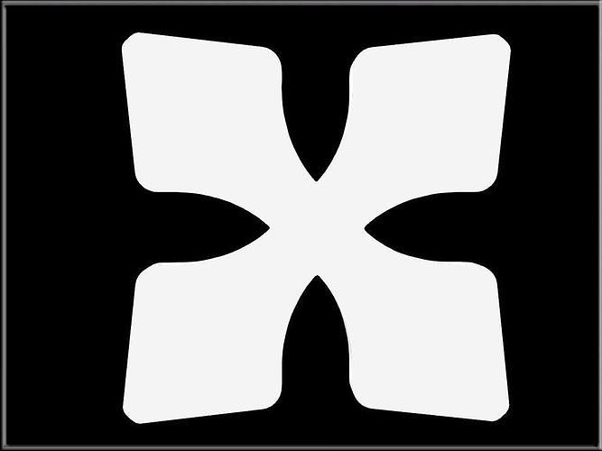 A DOUBLE SHARP SIGN Low-poly 3D model