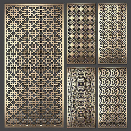 Decorative panel set 71 3D model