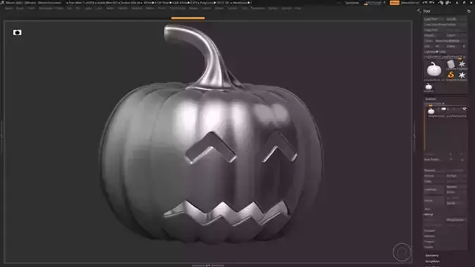 halloween pumpkin 10 3D print model