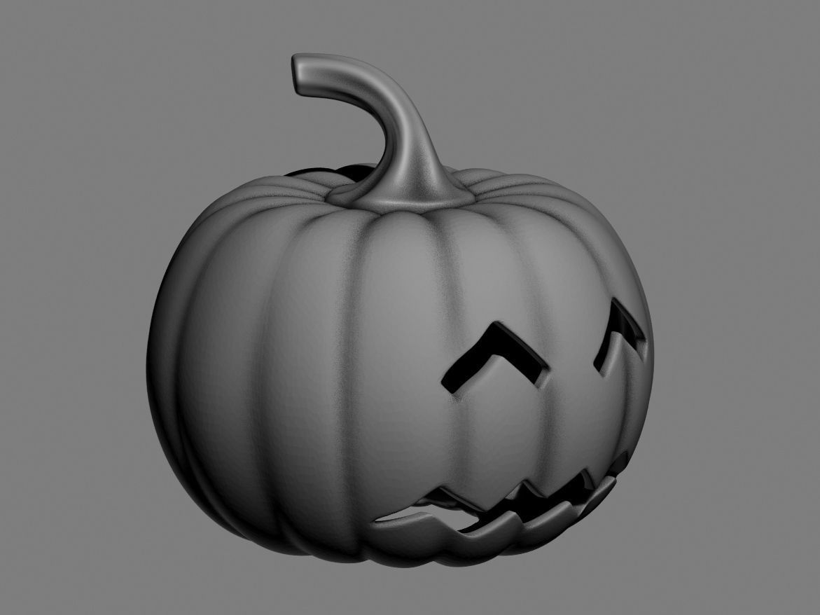 halloween pumpkin 10 3D print model_6