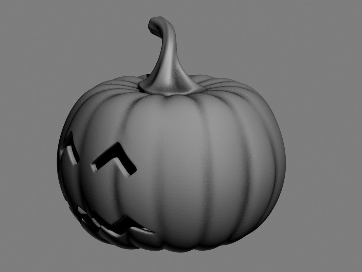 halloween pumpkin 10 3D print model_24