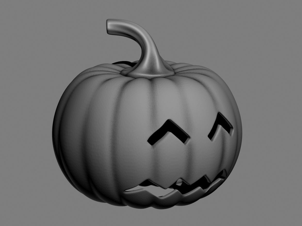 halloween pumpkin 10 3D print model_9