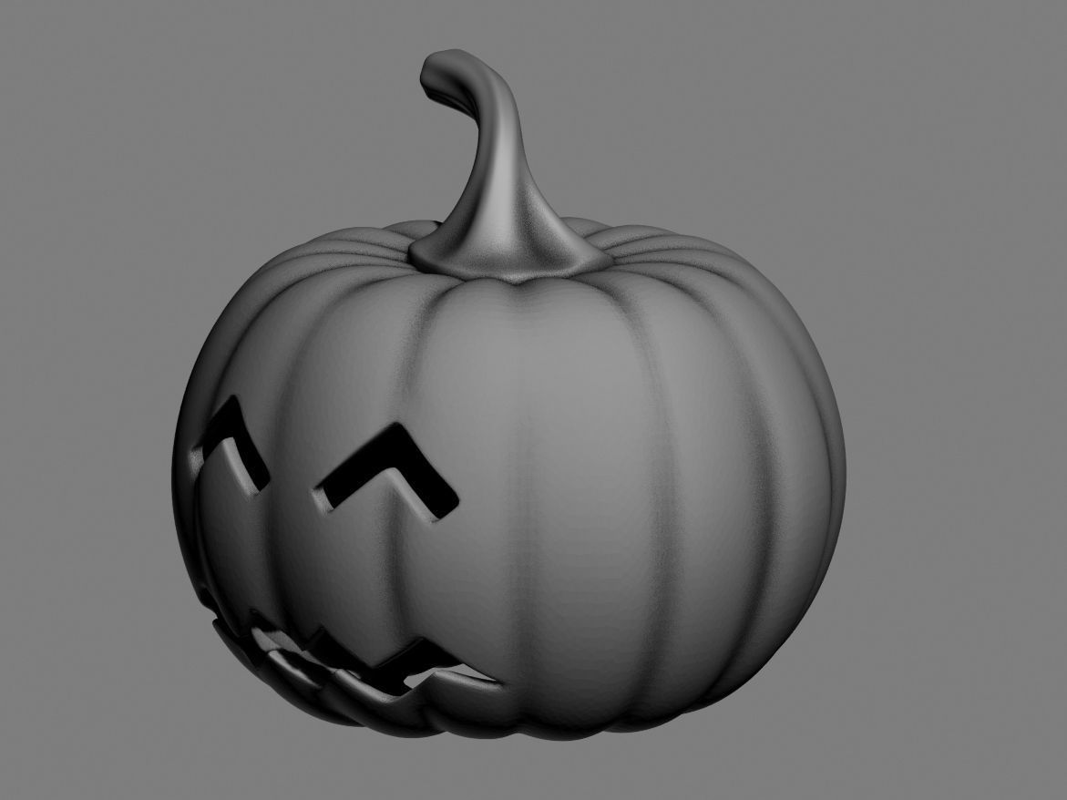 halloween pumpkin 10 3D print model_35