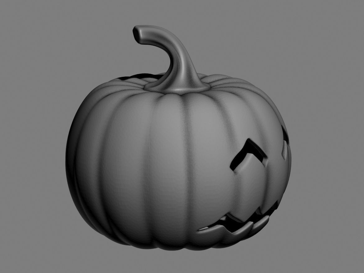 halloween pumpkin 10 3D print model_5