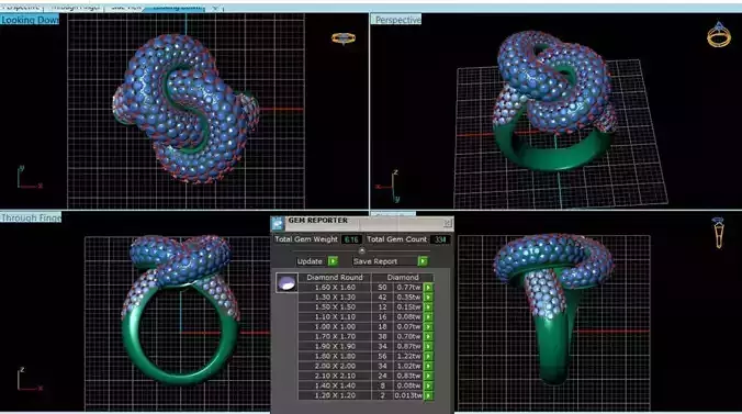 Diamond Ring 3d model 