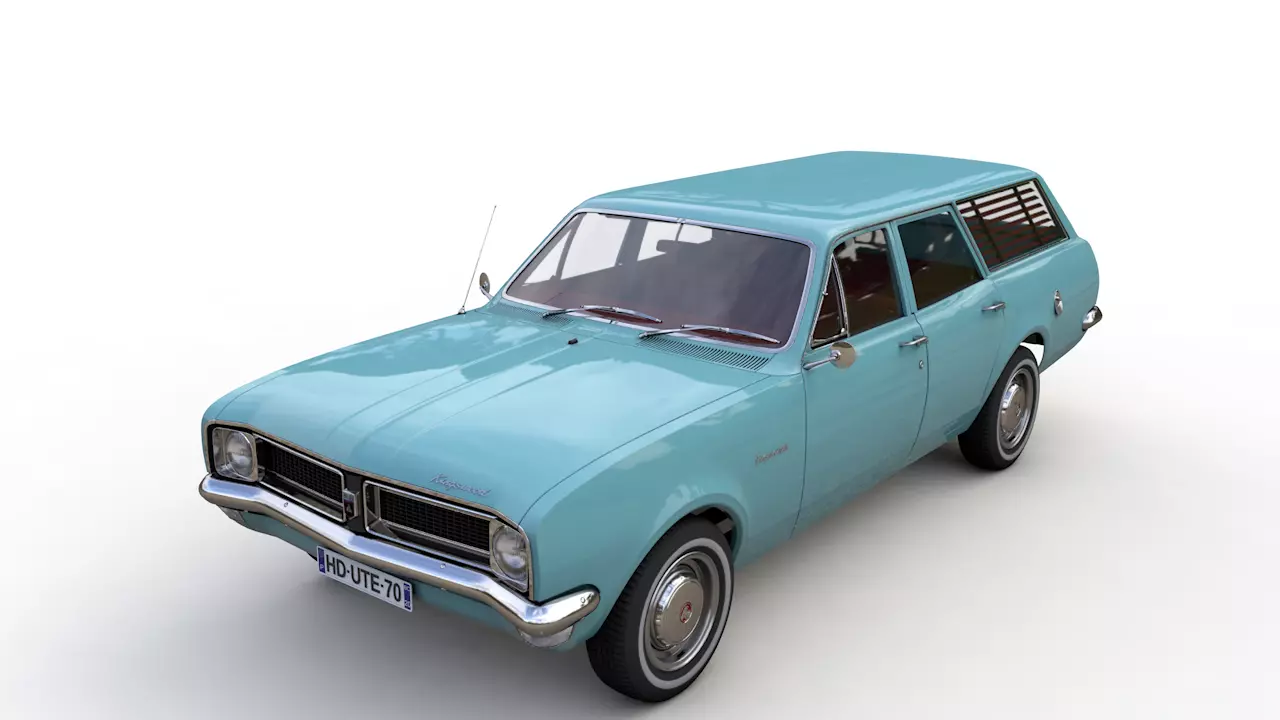 HOLDEN HG KINGSWOOD WAGON 1970 3D model