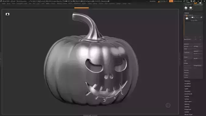 halloween pumpkin 10 3D print model
