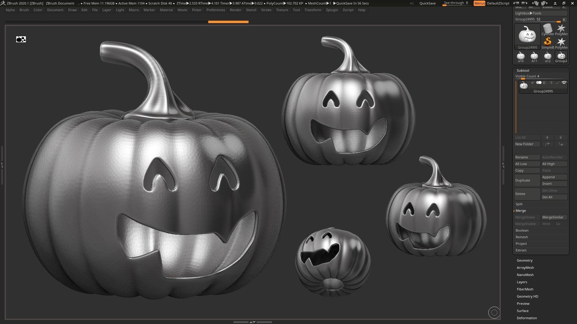 halloween pumpkin 13 3D print model_1