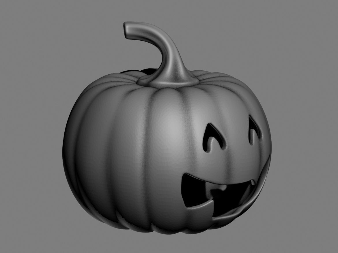halloween pumpkin 13 3D print model_4