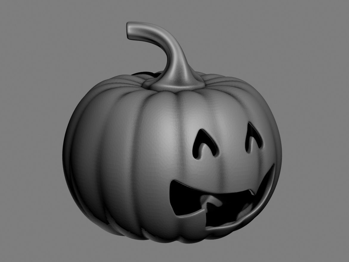 halloween pumpkin 13 3D print model_3