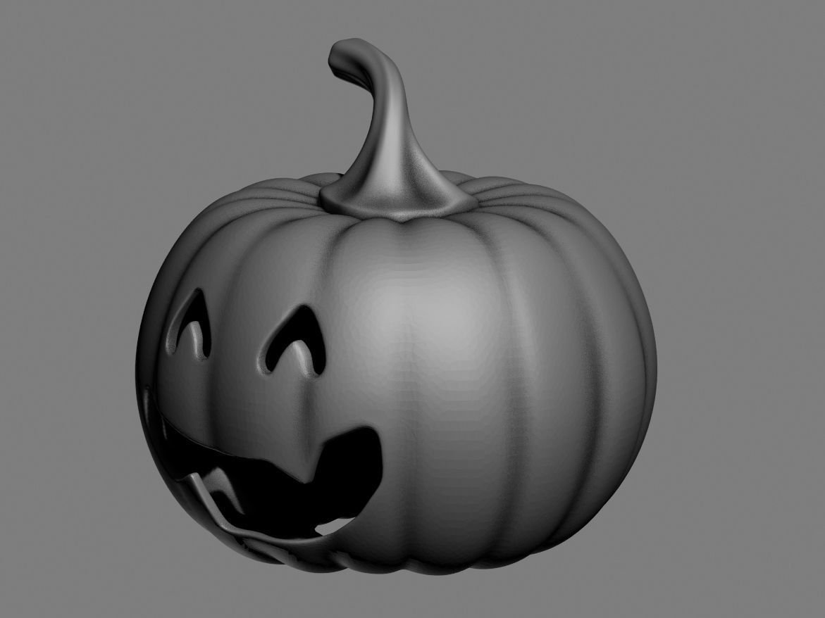 halloween pumpkin 13 3D print model_35