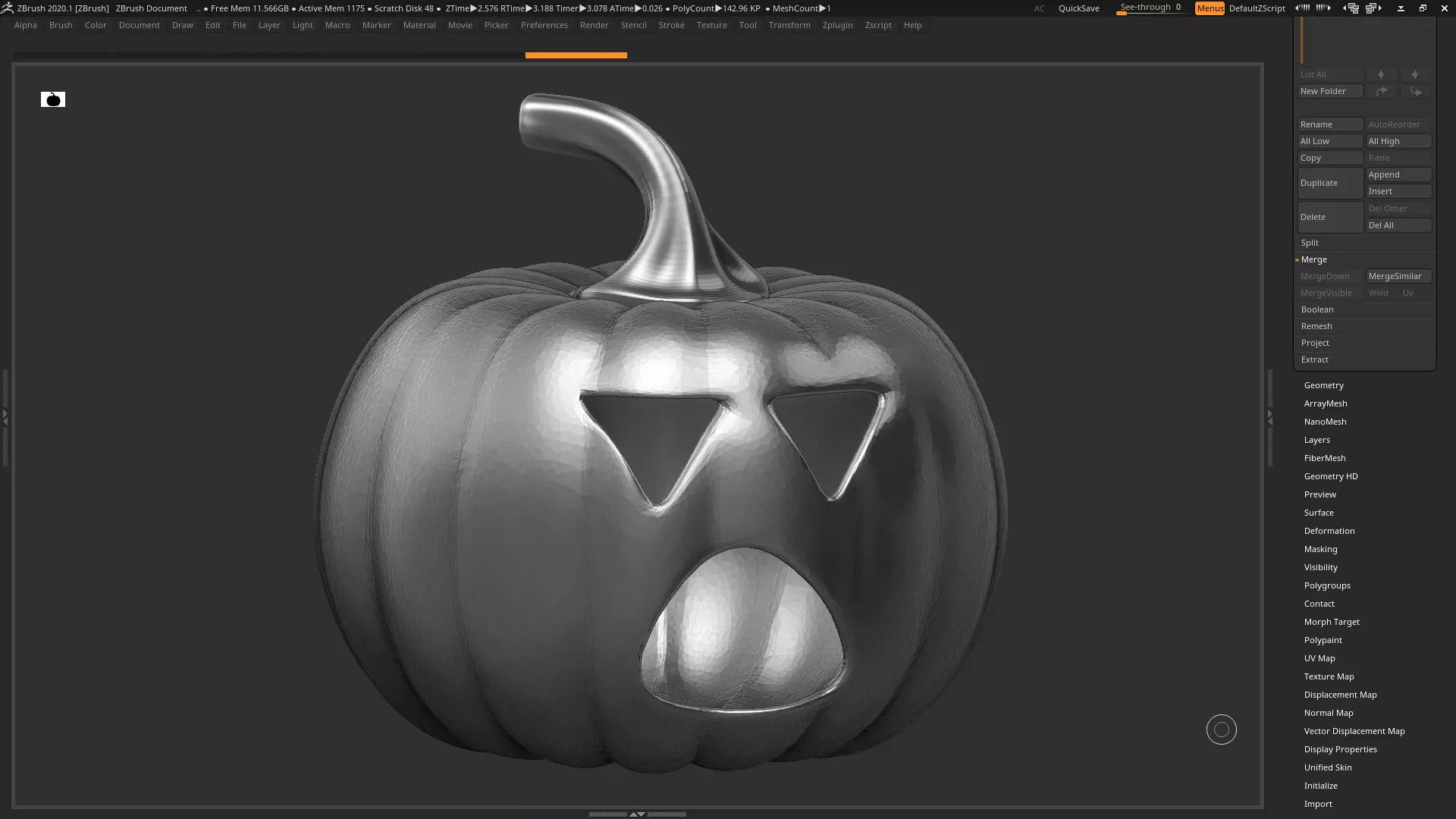 halloween pumpkin 15 3D print model