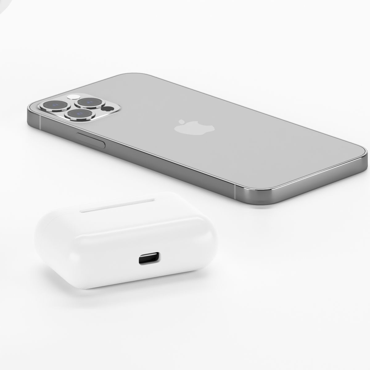 Wireless charger for iPhone 12 Pro Apple Iwatch and AirPods 3D model_5