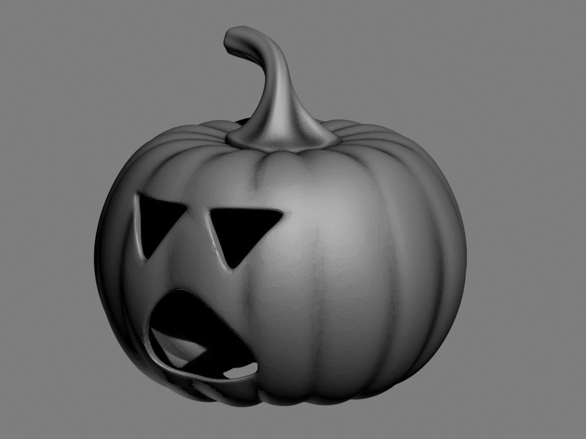 halloween pumpkin 16 3D print model_36